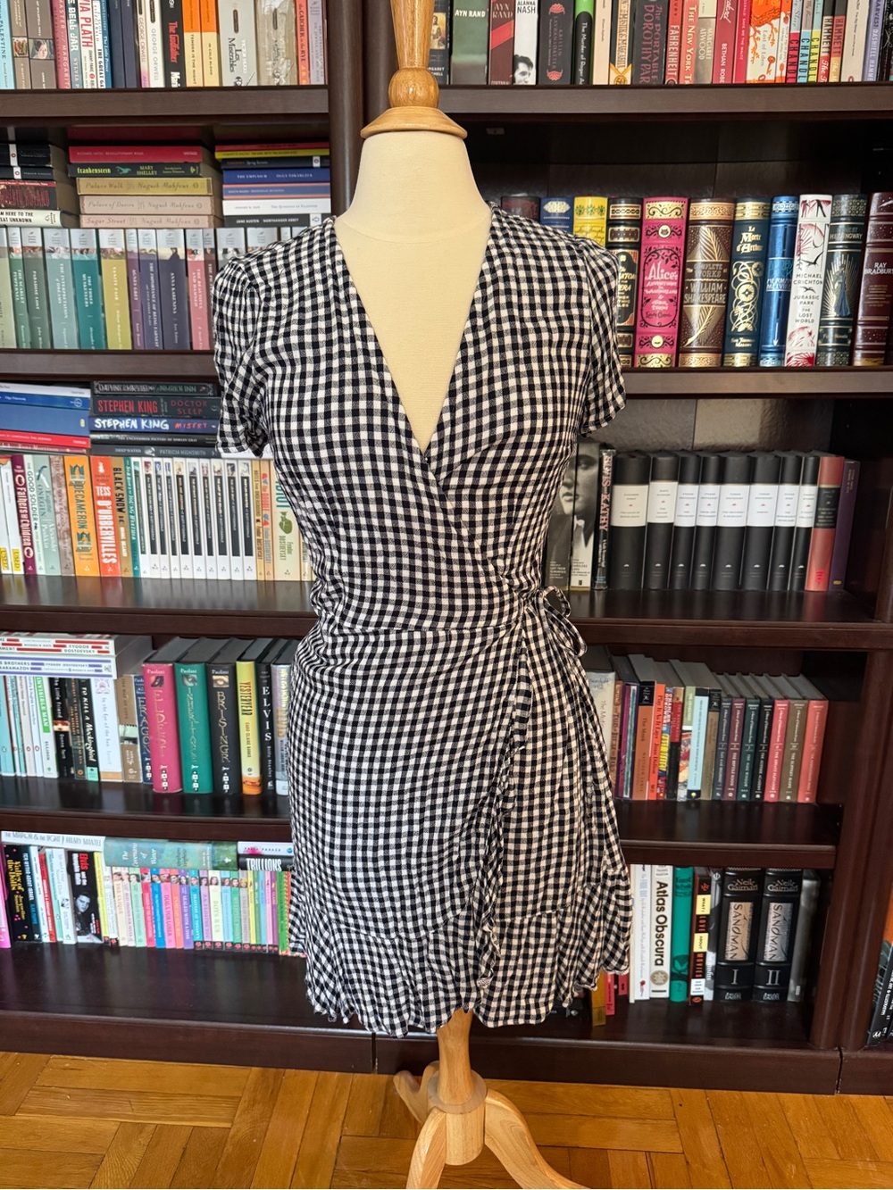 Abercrombie & Fitch Gingham Wrap Dress